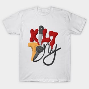 Kill Tony Ill Illustration With Custom Letters & Mic T-Shirt